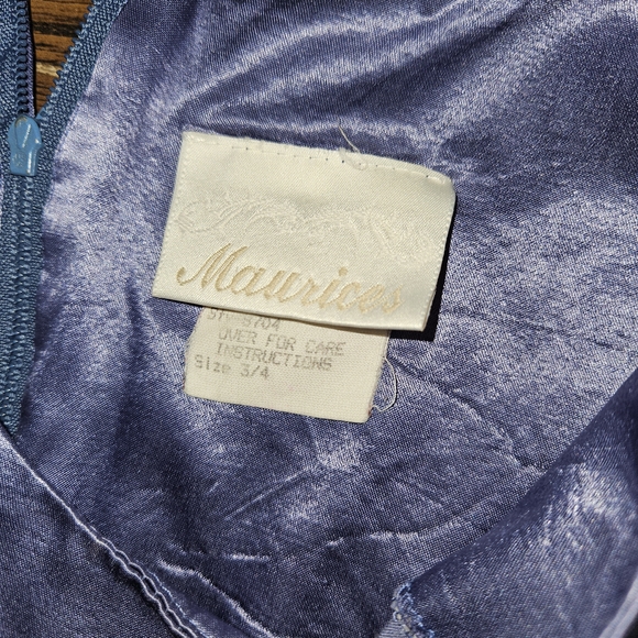 Maurices Shimmering Blue Mini Dress - Picture 2 of 3